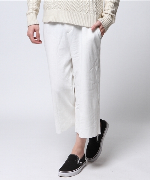 WEGO（ウィゴー）の「WEGO/裏毛ガウチョパンツ（スウェットパンツ・メンズ・ホワイト/ブラック/杢グレー・LARGE/MEDIUM）」の15枚目の写真