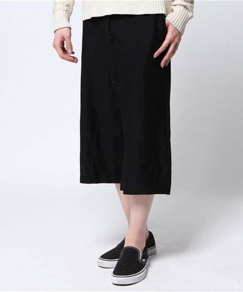 WEGO（ウィゴー）の「WEGO/裏毛ガウチョパンツ（スウェットパンツ・メンズ・ホワイト/ブラック/杢グレー・LARGE/MEDIUM）」の13枚目の写真