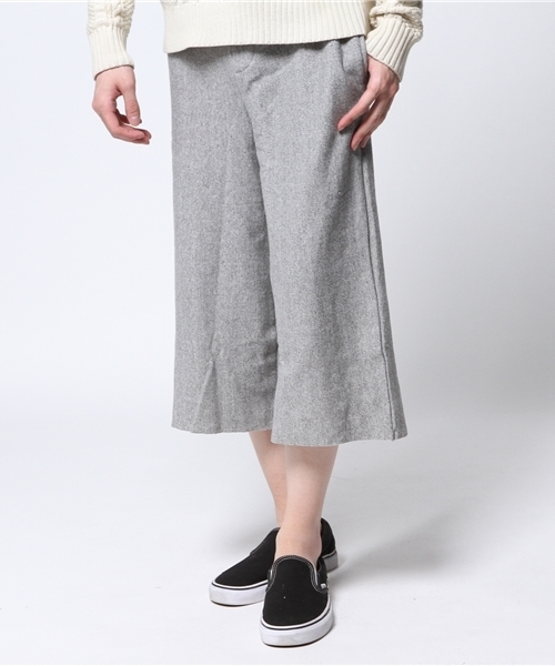 WEGO（ウィゴー）の「WEGO/裏毛ガウチョパンツ（スウェットパンツ・メンズ・ホワイト/ブラック/杢グレー・LARGE/MEDIUM）」の14枚目の写真