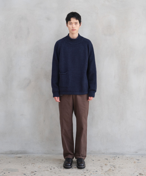 HORLISUN(ホーリーサン)の「フィヨルド ロールネック ポケットニット メランジ ネイビー(ニット/セーター・メンズ・その他・MEDIUM/LARGE)」の6枚目の写真