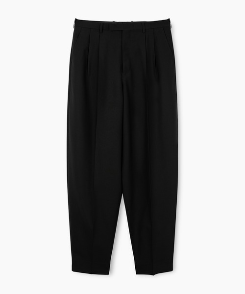 LAD MUSICIAN(ラッドミュージシャン)の「WOOL GABARDINE WIDE DRAPE PANTS(スラックス・メンズ・ブラック・46/44/42)」の1枚目の写真