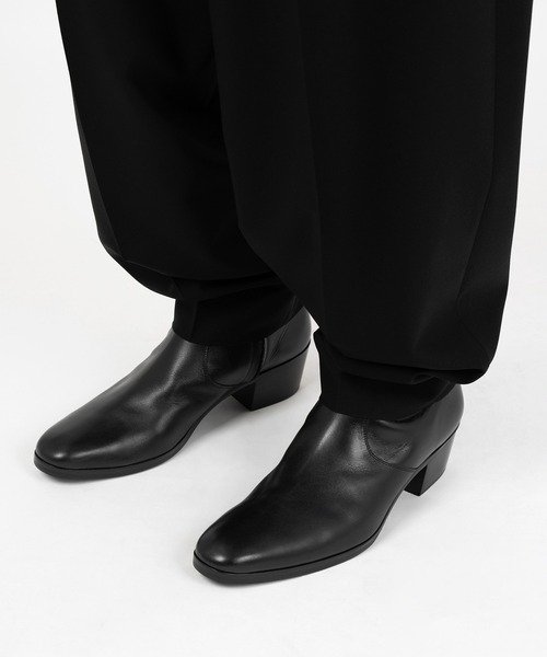 LAD MUSICIAN(ラッドミュージシャン)の「WOOL GABARDINE WIDE DRAPE PANTS(スラックス・メンズ・ブラック・46/44/42)」の5枚目の写真