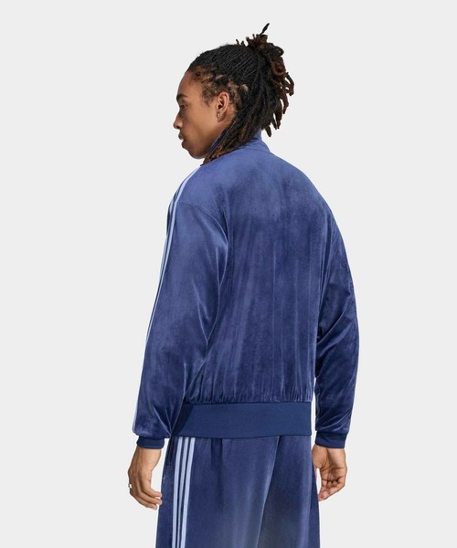 adidas（アディダス）の「ファイヤーバード ベロア トラックトップ / ジャージ / トラックジャケット / アディダスオリジナルス adidas Originals（ジャージ・メンズ・ブルー・3XL/SMALL/MEDIUM/XX-LARGE/X-SMALL/LARGE/X-LARGE）」の4枚目の写真
