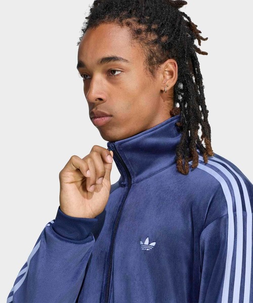 adidas（アディダス）の「ファイヤーバード ベロア トラックトップ / ジャージ / トラックジャケット / アディダスオリジナルス adidas Originals（ジャージ・メンズ・ブルー・3XL/SMALL/MEDIUM/XX-LARGE/X-SMALL/LARGE/X-LARGE）」の5枚目の写真