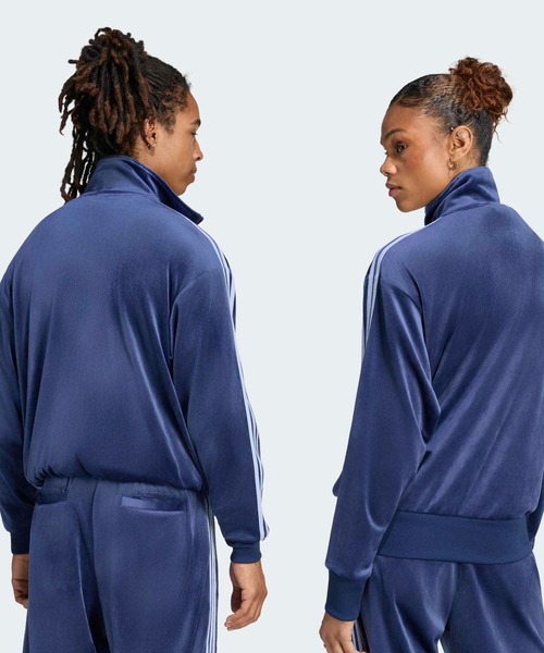 adidas（アディダス）の「ファイヤーバード ベロア トラックトップ / ジャージ / トラックジャケット / アディダスオリジナルス adidas Originals（ジャージ・メンズ・ブルー・3XL/SMALL/MEDIUM/XX-LARGE/X-SMALL/LARGE/X-LARGE）」の2枚目の写真