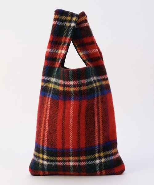 MICO COULIER(ミコクリエ)の「《別注》【TWEEDMILL】チェック柄トートバッグ(トートバッグ・レディース・グレー系その他/レッド系その他・FREE)」の11枚目の写真