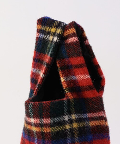 MICO COULIER(ミコクリエ)の「《別注》【TWEEDMILL】チェック柄トートバッグ(トートバッグ・レディース・グレー系その他/レッド系その他・FREE)」の9枚目の写真