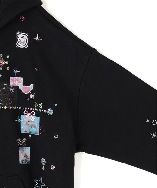 L.H.P(エルエイチピー)の「CFIERCE/フィアス/STICKER BUNNY HOODIE(パーカー・レディース・ブラック/ホワイト・M/S)」の5枚目の写真