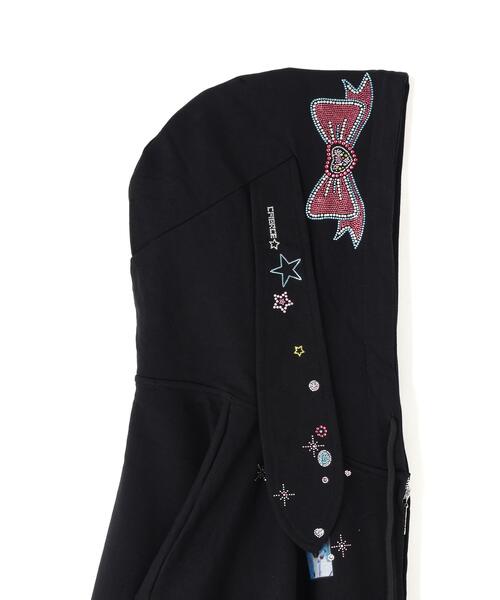 L.H.P(エルエイチピー)の「CFIERCE/フィアス/STICKER BUNNY HOODIE(パーカー・レディース・ブラック/ホワイト・M/S)」の10枚目の写真