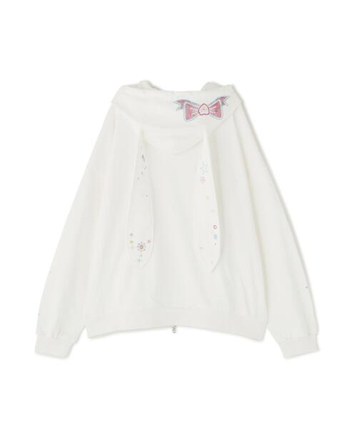 L.H.P(エルエイチピー)の「CFIERCE/フィアス/STICKER BUNNY HOODIE(パーカー・レディース・ブラック/ホワイト・M/S)」の15枚目の写真
