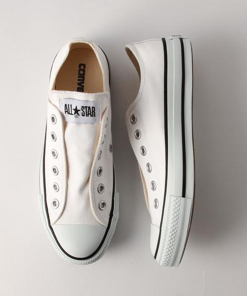 CONVERSE ALL STAR(コンバースオールスター)の「CONVERSE ALL STAR スリッポン / コンバース / オールスター / スニーカー(スリッポン・レディース・ブラック/ホワイト・5h/4/5/4h)」の2枚目の写真