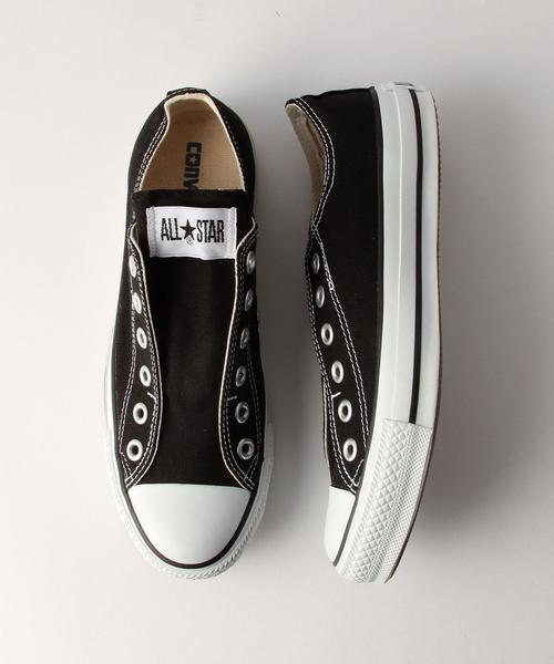 CONVERSE ALL STAR(コンバースオールスター)の「CONVERSE ALL STAR スリッポン / コンバース / オールスター / スニーカー(スリッポン・レディース・ブラック/ホワイト・5h/4/5/4h)」の1枚目の写真