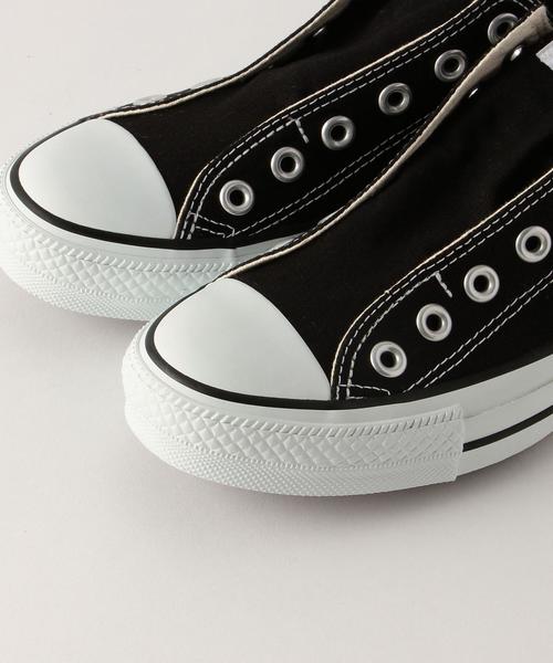 CONVERSE ALL STAR(コンバースオールスター)の「CONVERSE ALL STAR スリッポン / コンバース / オールスター / スニーカー(スリッポン・レディース・ブラック/ホワイト・5h/4/5/4h)」の3枚目の写真