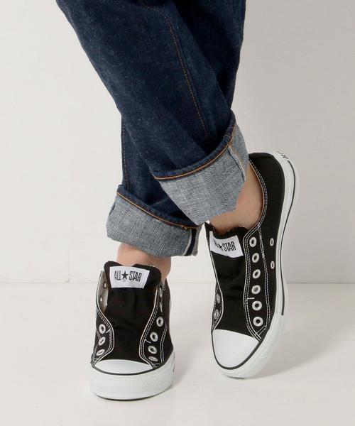 CONVERSE ALL STAR(コンバースオールスター)の「CONVERSE ALL STAR スリッポン / コンバース / オールスター / スニーカー(スリッポン・レディース・ブラック/ホワイト・5h/4/5/4h)」の5枚目の写真