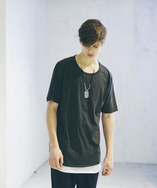 MONKEY TIME(モンキータイム)の「<monkey time by CALUX> ∴ オーバーダイ Tシャツ◆(Tシャツ/カットソー・メンズ・ホワイト/ブラック/ベージュ/オリーブ・X-LARGE/SMALL/MEDIUM/LARGE)」の1枚目の写真