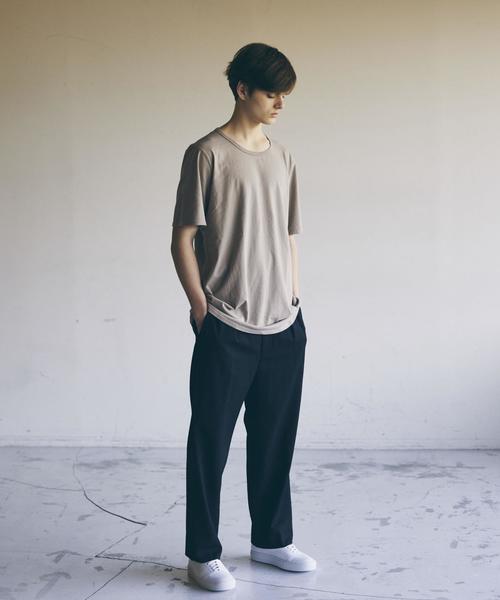 MONKEY TIME(モンキータイム)の「<monkey time by CALUX> ∴ オーバーダイ Tシャツ◆(Tシャツ/カットソー・メンズ・ホワイト/ブラック/ベージュ/オリーブ・X-LARGE/SMALL/MEDIUM/LARGE)」の9枚目の写真