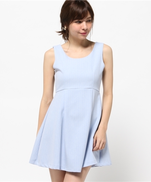 Cecil Mcbee セシルマクビー の ストライプフレアワンピース ワンピース Wear