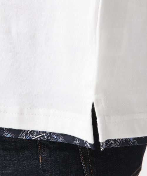 RAGEBLUE（レイジブルー）の「バンダナキリカエTシャツ/730107（Tシャツ/カットソー・メンズ・その他13/ホワイト/オフホワイト/グレー・LARGE/MEDIUM）」の8枚目の写真