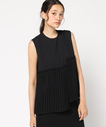 muller of yoshiokubo | muller of yoshiokubo ノースリーブプリーツブラウス(シャツ/ブラウス)