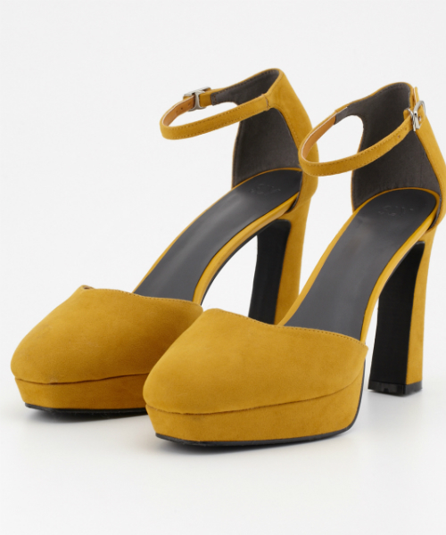 SLY（スライ）の「ROUND ANKLE PUMPS（パンプス・レディース・マルチ/イエロー系その他/ブラック/ワインレッド・SMALL/LARGE/MEDIUM）」の3枚目の写真