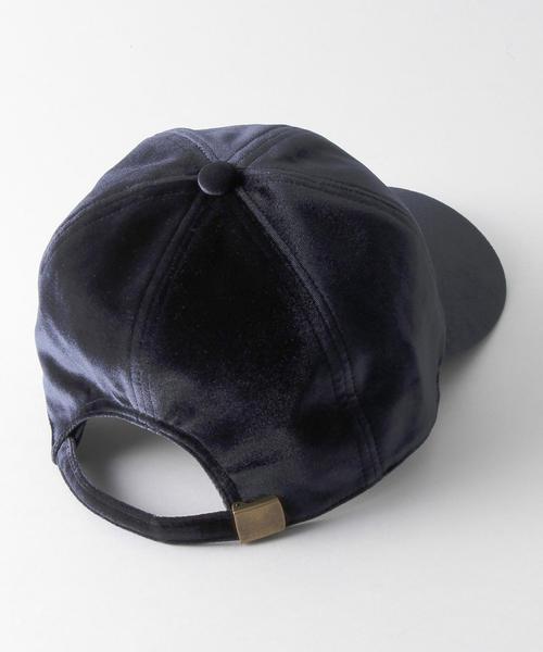 La Maison de Lyllis（メゾンドリリス）の「La Maison de lyllis（ラ メゾン ド リリス） 別注 VELVET CAP◆（キャップ・レディース・ブラック/ベージュ/ピンク/ネイビー・FREE）」の9枚目の写真