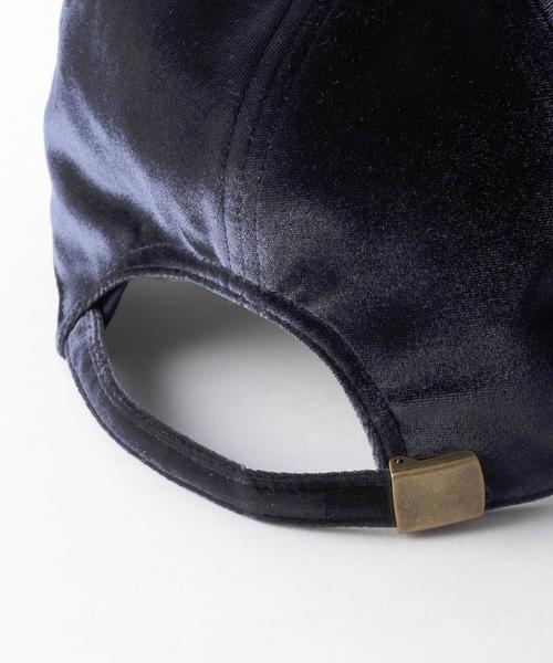 La Maison de Lyllis（メゾンドリリス）の「La Maison de lyllis（ラ メゾン ド リリス） 別注 VELVET CAP◆（キャップ・レディース・ブラック/ベージュ/ピンク/ネイビー・FREE）」の10枚目の写真