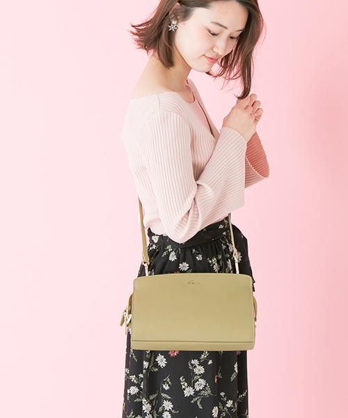 URBAN RESEARCH（アーバンリサーチ）の「UR SMIR NASLI Gem.　VintageLikeShoulder（ショルダーバッグ・レディース・ライトカーキ/ベージュ/ブラック/ライトピンク・ONE SIZE）」の18枚目の写真