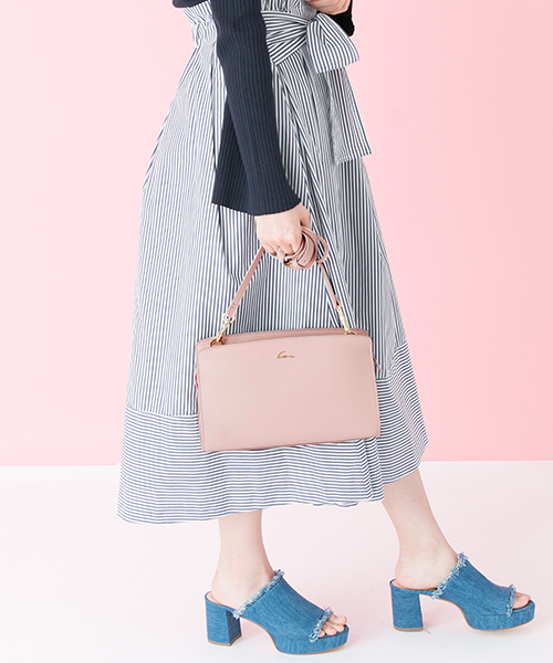 URBAN RESEARCH（アーバンリサーチ）の「UR SMIR NASLI Gem.　VintageLikeShoulder（ショルダーバッグ・レディース・ライトカーキ/ベージュ/ブラック/ライトピンク・ONE SIZE）」の19枚目の写真