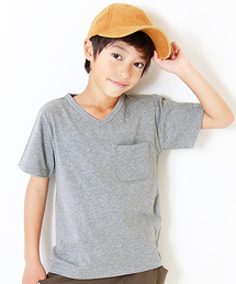 devirock | パックT★Vネック無地半袖Tシャツ(Tシャツ/カットソー)