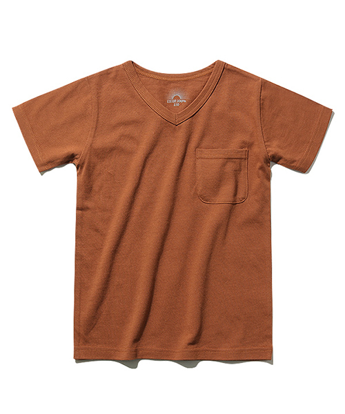 devirock（デビロック）の「パックT★Vネック無地半袖Tシャツ（Tシャツ/カットソー・キッズ・チャコール/ネイビー/テラコッタ/ピンク/ブラック/カーキ/杢グレー/ホワイト/グリーン系その他・100cm/130cm/120cm/150cm/140cm/160cm/110cm）」の22枚目の写真