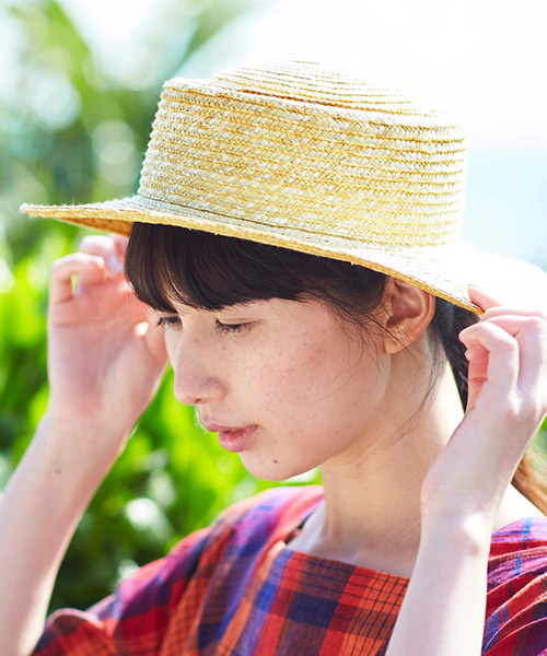 Sunny clouds（サニークラウズ）の「サニークラウズ　ｆｅａｔ．田中帽子　ｋａｚｕｍｉと田中さんで作ったカンカン帽（ハット・レディース・ベージュ・ONE SIZE）」の16枚目の写真