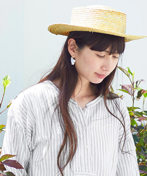 Sunny clouds（サニークラウズ）の「サニークラウズ　ｆｅａｔ．田中帽子　ｋａｚｕｍｉと田中さんで作ったカンカン帽（ハット・レディース・ベージュ・ONE SIZE）」の18枚目の写真