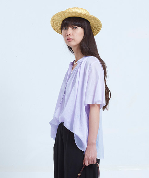 Sunny clouds（サニークラウズ）の「サニークラウズ　ｆｅａｔ．田中帽子　ｋａｚｕｍｉと田中さんで作ったカンカン帽（ハット・レディース・ベージュ・ONE SIZE）」の11枚目の写真