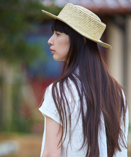 Sunny clouds（サニークラウズ）の「サニークラウズ　ｆｅａｔ．田中帽子　ｋａｚｕｍｉと田中さんで作ったカンカン帽（ハット・レディース・ベージュ・ONE SIZE）」の12枚目の写真