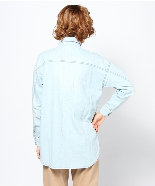 goocy（グースィー）の「デニムSH（シャツ/ブラウス・レディース・ダークブルー・FREE）」の3枚目の写真