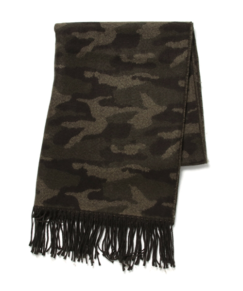 WEGO(ウィゴー)の「WEGO/カモフラストール(ストール/ショール・メンズ・ブラック/カーキ・FREE)」の8枚目の写真