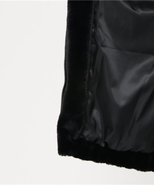 PUNYUS（プニュズ）の「ファーブルゾン（ブルゾン・レディース・カーキ/ブラウン/ブラック/ブルー・1/2/3/4）」の11枚目の写真