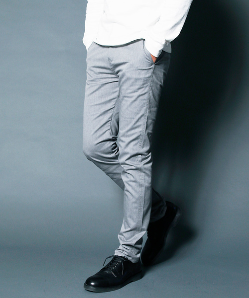Magine（マージン）の「COMPACT STRETCH SKINNY CHINO PANTS:コンパクトストレッチ スキニーチノパンツ（チノパンツ・メンズ・ベージュ/ブラック/グレー/ネイビー・48/46/44）」の3枚目の写真