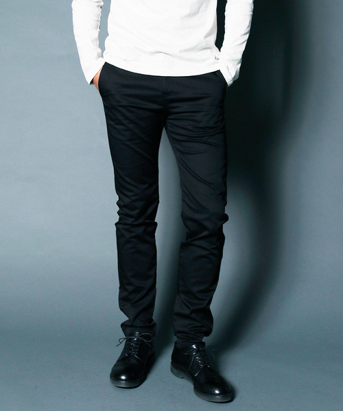 Magine（マージン）の「COMPACT STRETCH SKINNY CHINO PANTS:コンパクトストレッチ スキニーチノパンツ（チノパンツ・メンズ・ベージュ/ブラック/グレー/ネイビー・48/46/44）」の6枚目の写真