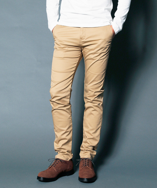 Magine（マージン）の「COMPACT STRETCH SKINNY CHINO PANTS:コンパクトストレッチ スキニーチノパンツ（チノパンツ・メンズ・ベージュ/ブラック/グレー/ネイビー・48/46/44）」の16枚目の写真