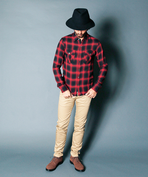 Magine（マージン）の「COMPACT STRETCH SKINNY CHINO PANTS:コンパクトストレッチ スキニーチノパンツ（チノパンツ・メンズ・ベージュ/ブラック/グレー/ネイビー・48/46/44）」の17枚目の写真