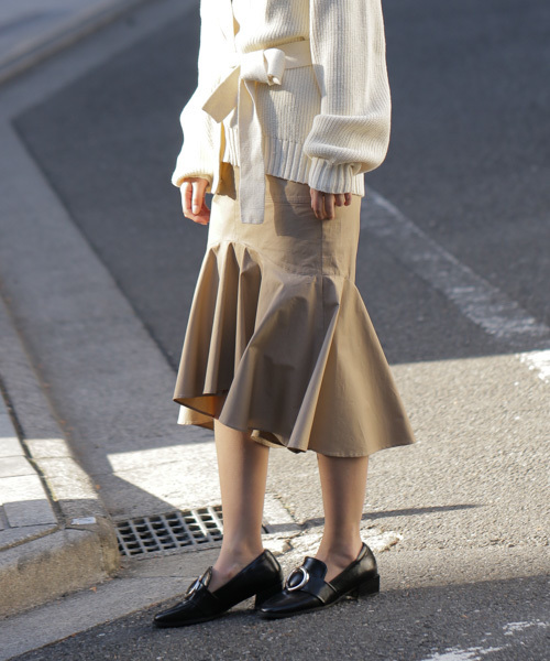 laboratory work（ラボラトリーワーク）の「ラッフル切替タイトスカート（スカート・レディース・ベージュ/カーキ/ブラック・MEDIUM）」の14枚目の写真