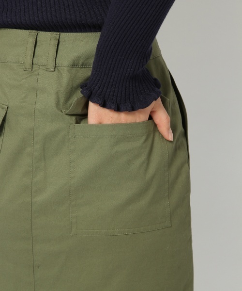 laboratory work（ラボラトリーワーク）の「ラッフル切替タイトスカート（スカート・レディース・ベージュ/カーキ/ブラック・MEDIUM）」の18枚目の写真