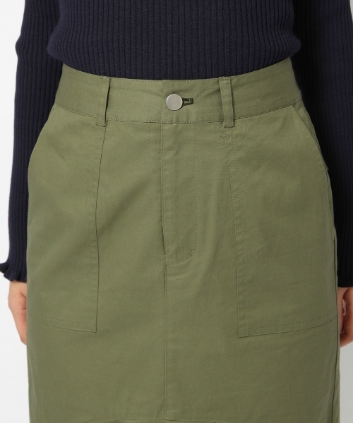 laboratory work（ラボラトリーワーク）の「ラッフル切替タイトスカート（スカート・レディース・ベージュ/カーキ/ブラック・MEDIUM）」の11枚目の写真