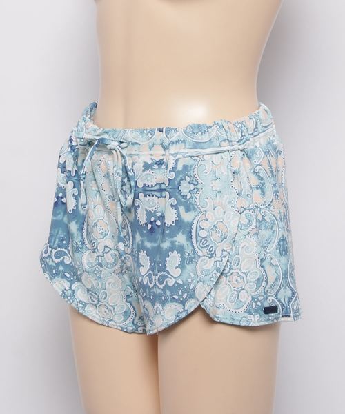 ROXY（ロキシー）の「NEW PULL ON BOARDSHO / スウィムウェア スイムショーツ マルチデザイン 水着 レディース（水着・レディース・ブルー/レッド・MEDIUM/LARGE/SMALL）」の4枚目の写真