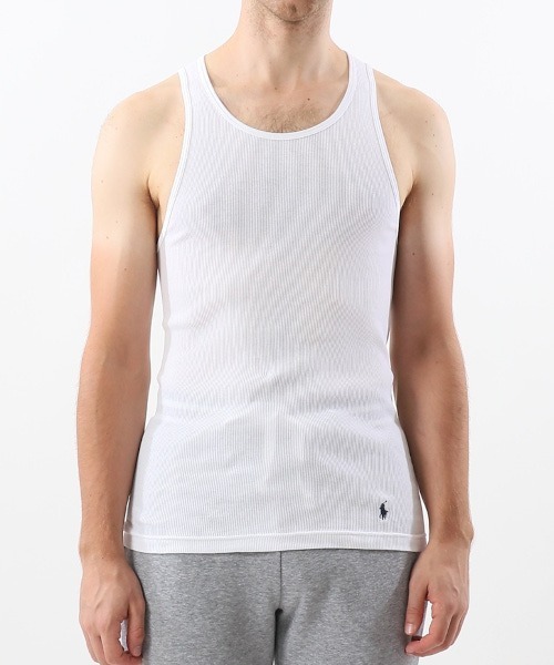 POLO RALPH LAUREN UNDERWEAR�i�|�������t���[�����A���_�[�E�F�A�j�́u�yPOLO RALPH LAUREN�z�����|�C���g �^���N�g�b�v�i�^���N�g�b�v�j�v�b�z���C�g