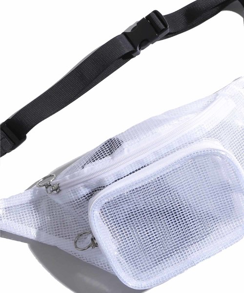 WEGO(ウィゴー)の「WEGO/クリアウエストバッグ(ボディバッグ/ウエストポーチ・レディース・ホワイト/ブラック/サックスブルー/その他1・FREE)」の2枚目の写真