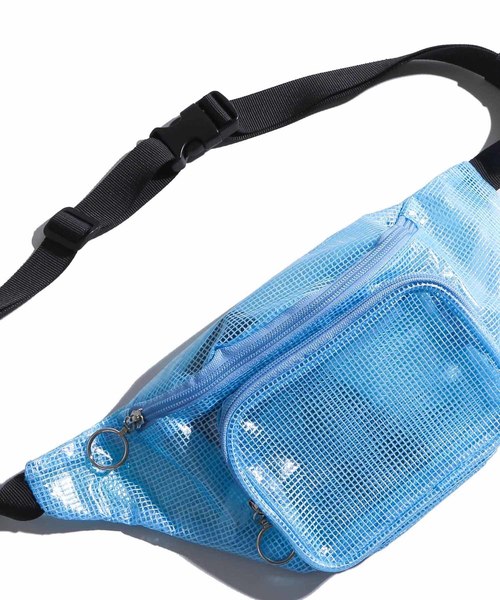 WEGO(ウィゴー)の「WEGO/クリアウエストバッグ(ボディバッグ/ウエストポーチ・レディース・ホワイト/ブラック/サックスブルー/その他1・FREE)」の1枚目の写真