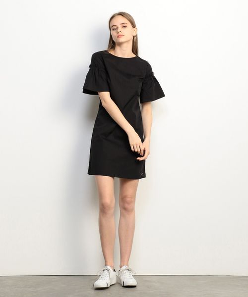 ARMANI EXCHANGE（アルマーニエクスチェンジ）の「【AXアルマーニ エクスチェンジ】半袖ベルスリーブワンピース（ワンピース・レディース・ブラック・0/2/4/6）」の6枚目の写真