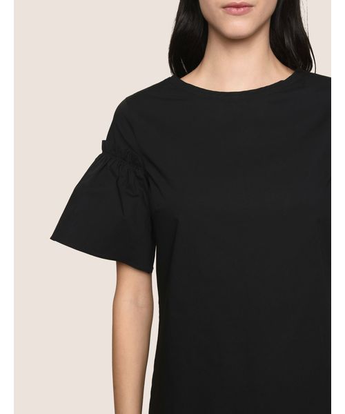 ARMANI EXCHANGE（アルマーニエクスチェンジ）の「【AXアルマーニ エクスチェンジ】半袖ベルスリーブワンピース（ワンピース・レディース・ブラック・0/2/4/6）」の12枚目の写真